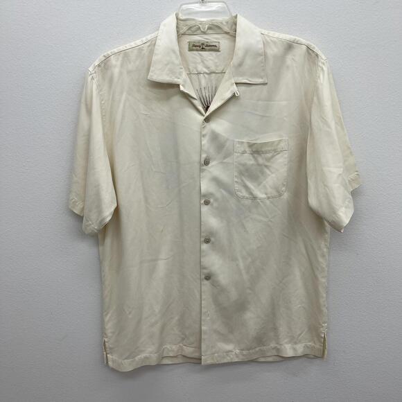 Tommy Bahama Med SS Camp Shirt Paradise Nation Republic of Relaxation 100% Silk - Picture 4 of 9